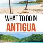 Two beautiful beaches on the island of Antigua.