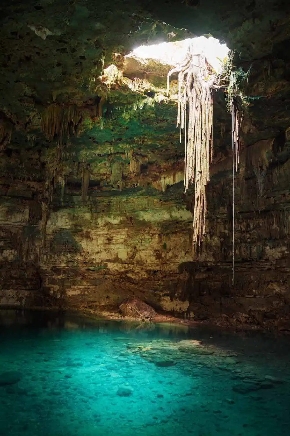 Ik-Kil a blue cenote with opening. 