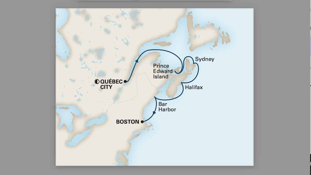 Itinerary for Canada-New England Itinerary.