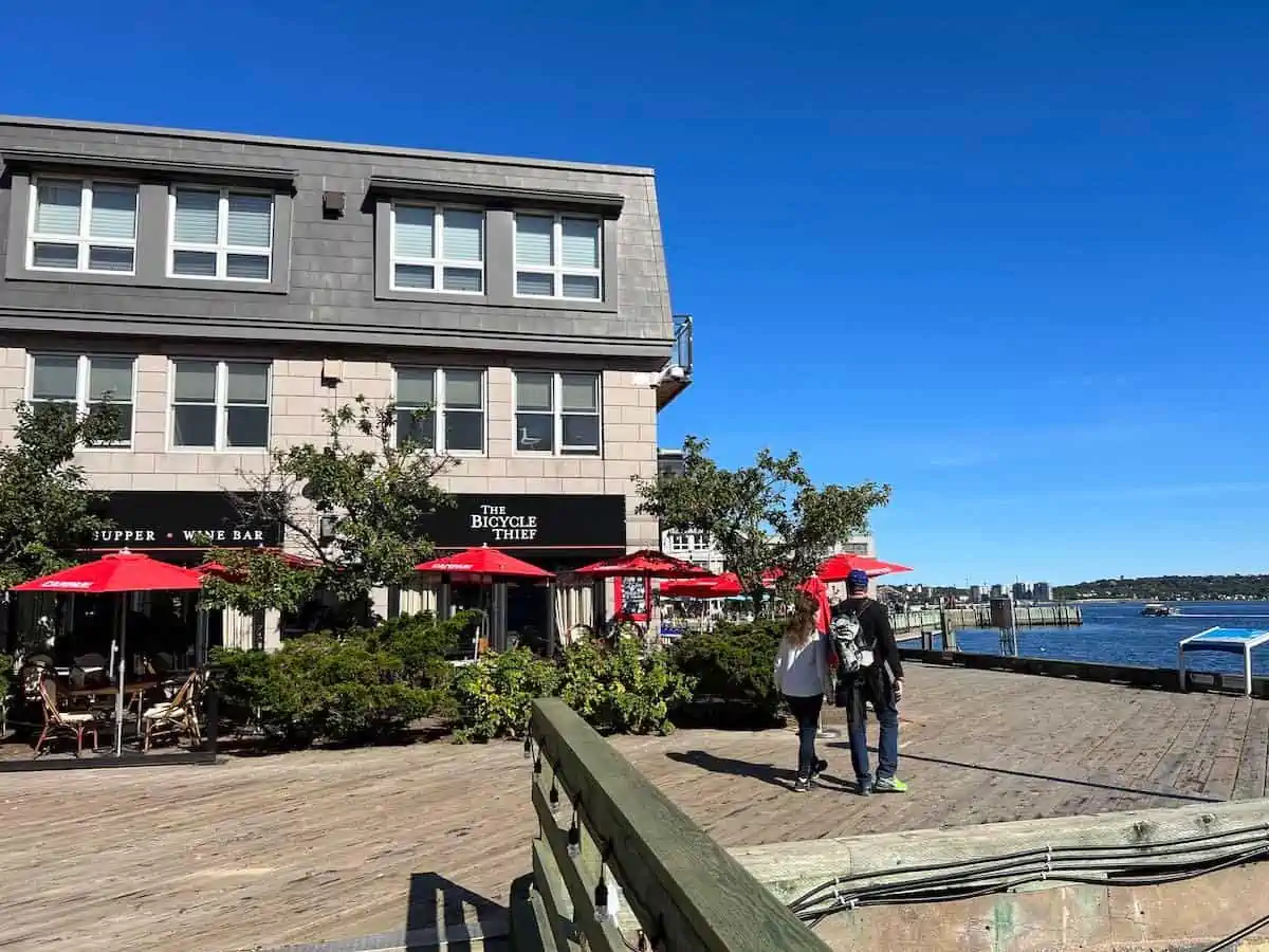 Signature Halifax Food Experiences Bicycle Thief Restaurant from the outside.