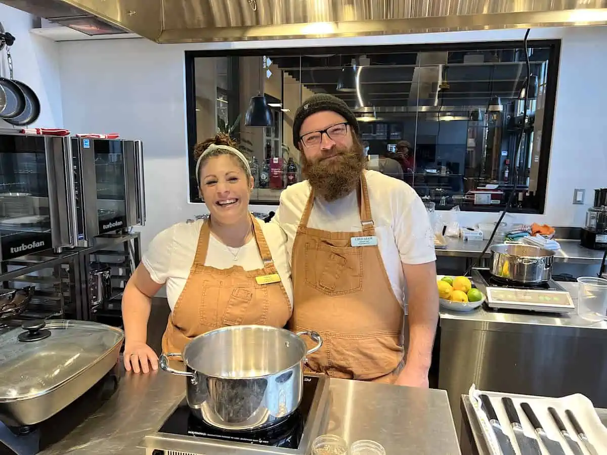 Chef Adam and Nikki of the Seafood Chef Experience.