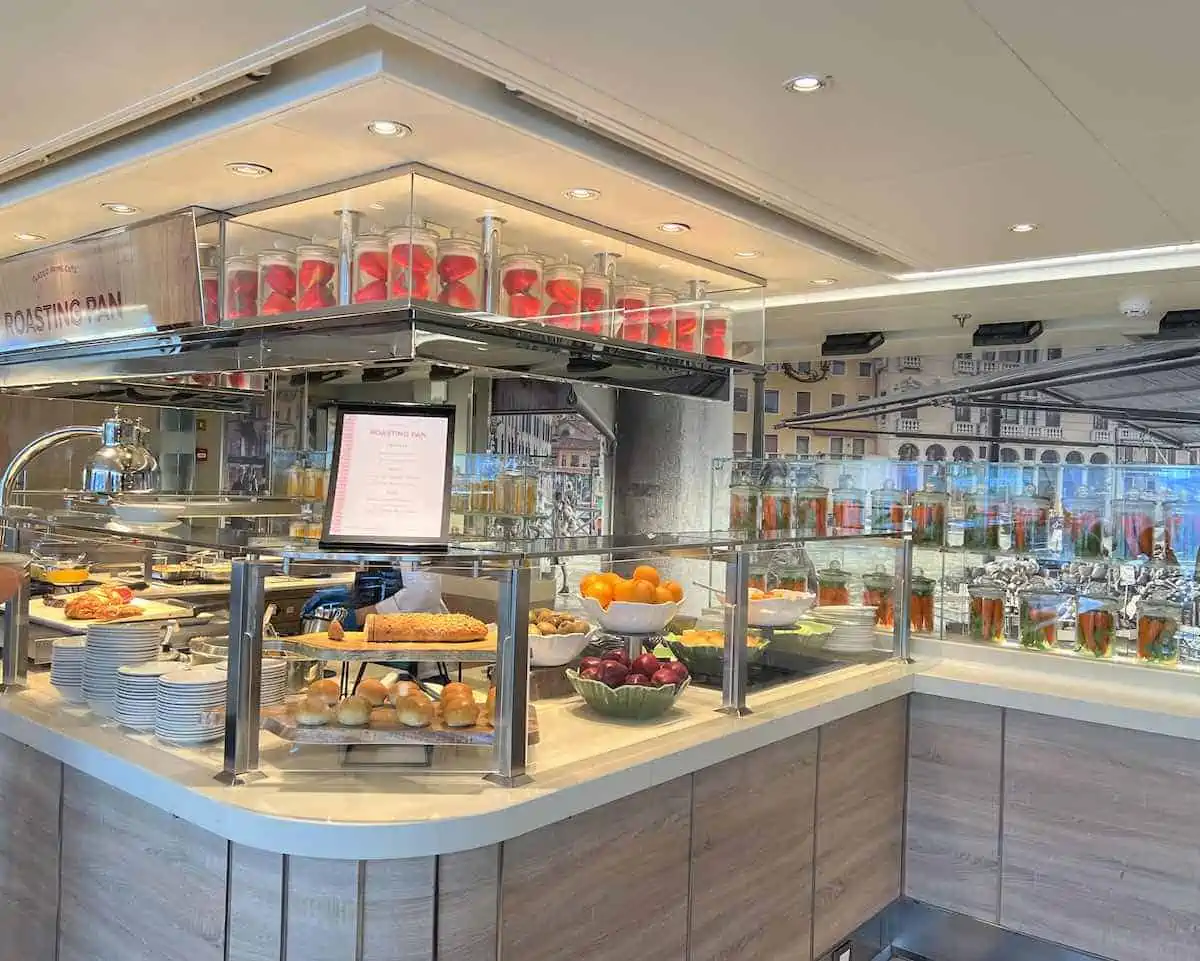 Lido market food station on Holland America.