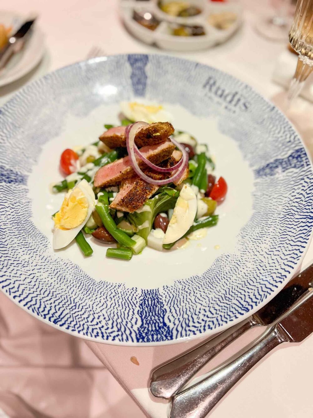 Salad Nicoise at Rudi's French Seafood Brasserie