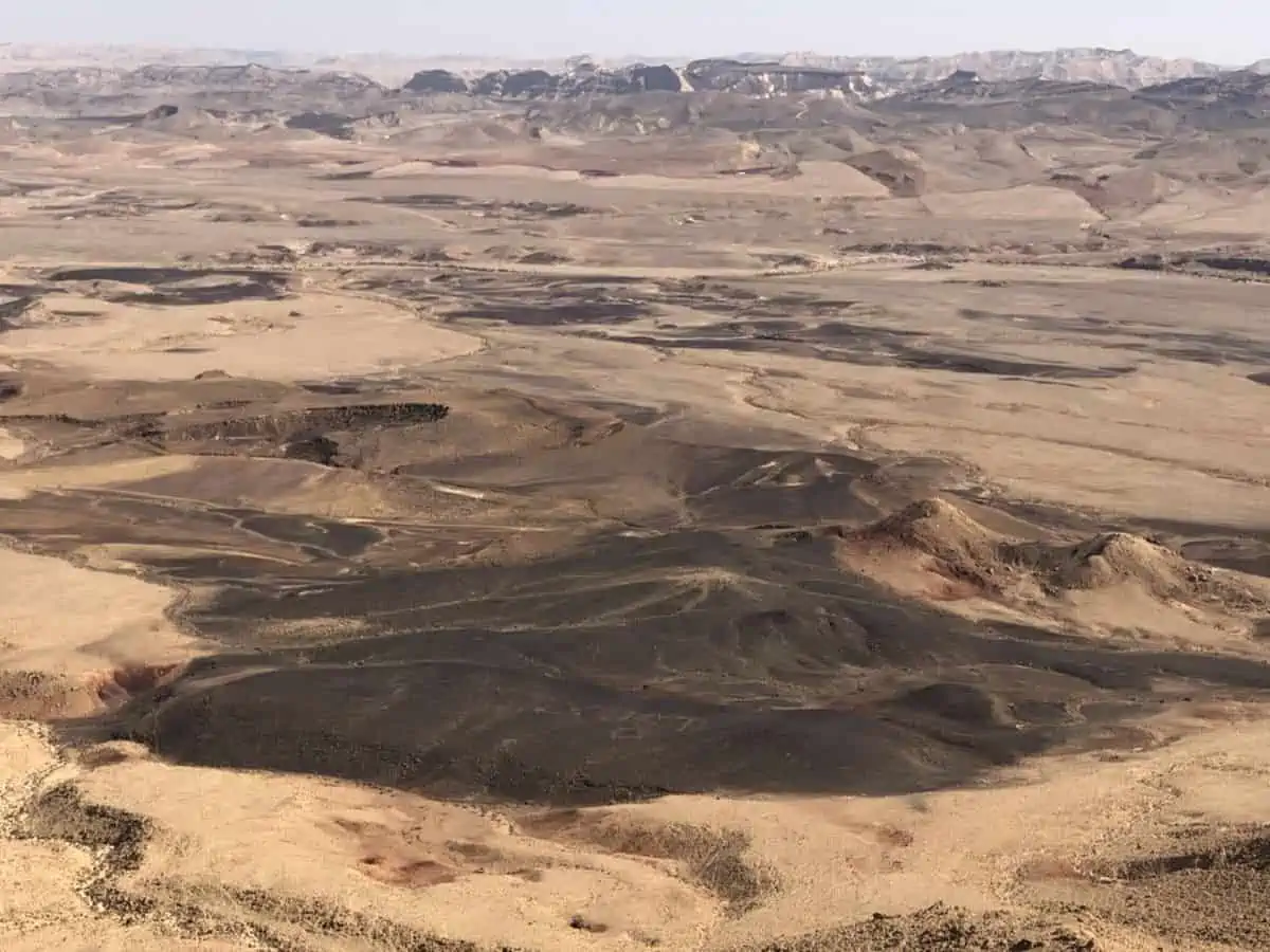 View of the crater at Mitzpe Ramon.