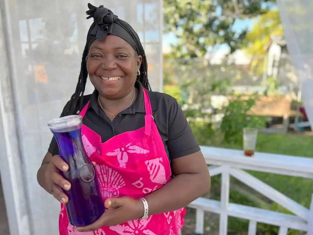 Portrait of Collete Williams, one of the volunteer ambassadors in the People-to-People program in Freeport, Bahamas.