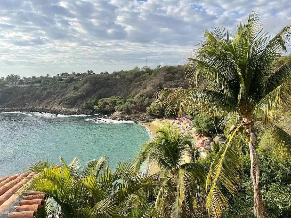 View of Playa Carrizalillo from Hotel Villas  Carrizalillo. 