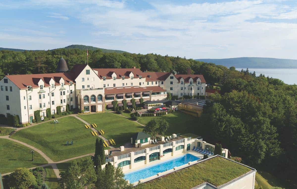 Aerial view of Digby Pines Golf Resort and Spa.