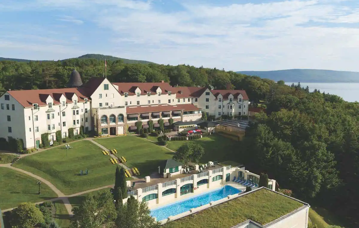 Aerial view of Digby Pines Golf Resort and Spa. 