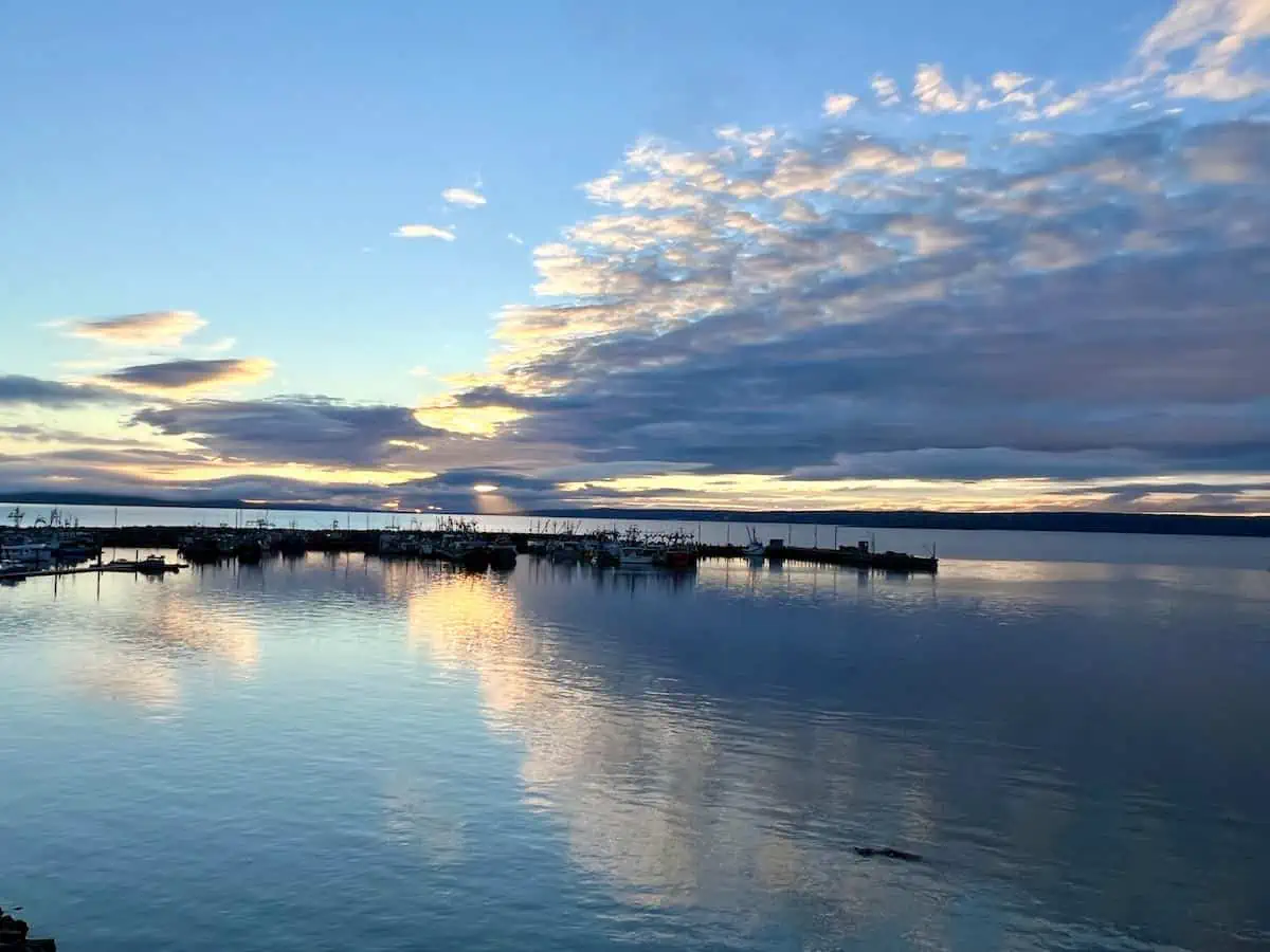Sunrise in Digby Nova Scotia. 