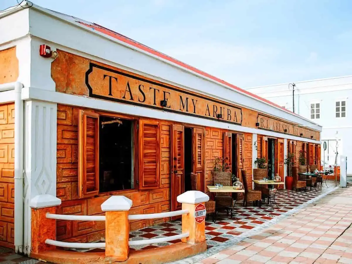 Authentic and contemporary dining in a historic building. Credit: Taste My Aruba