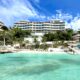 Turquoise blue water at Impression Isla Mujeres.