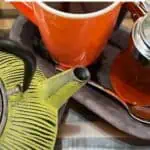 A teapot and pericon tea in Guatemala.