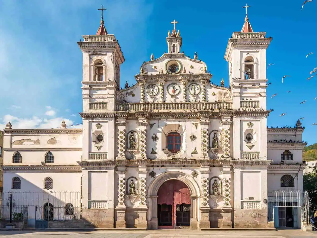 View at the Los Dolores Church in Tegucigalpa, Honduras.