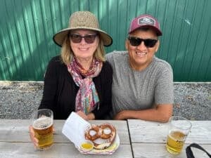 Michele Peterson and Javier Sanchez at Focal Brewing
