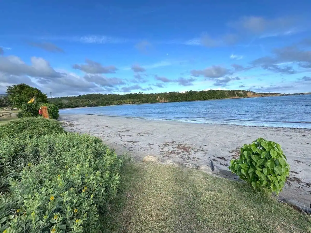Beach at La Sagasse Six Senses. (Credit: Jennifer Bain)