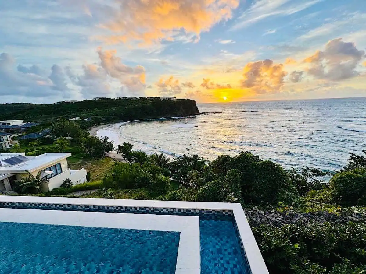 View of the coast from Six Senses La Sagesse. (Credit: Jennifer Bain) 