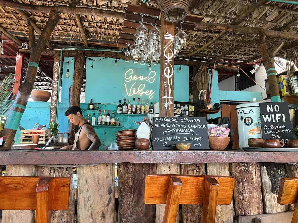 Mango restaurant in La Punta, Puerto Escondido.