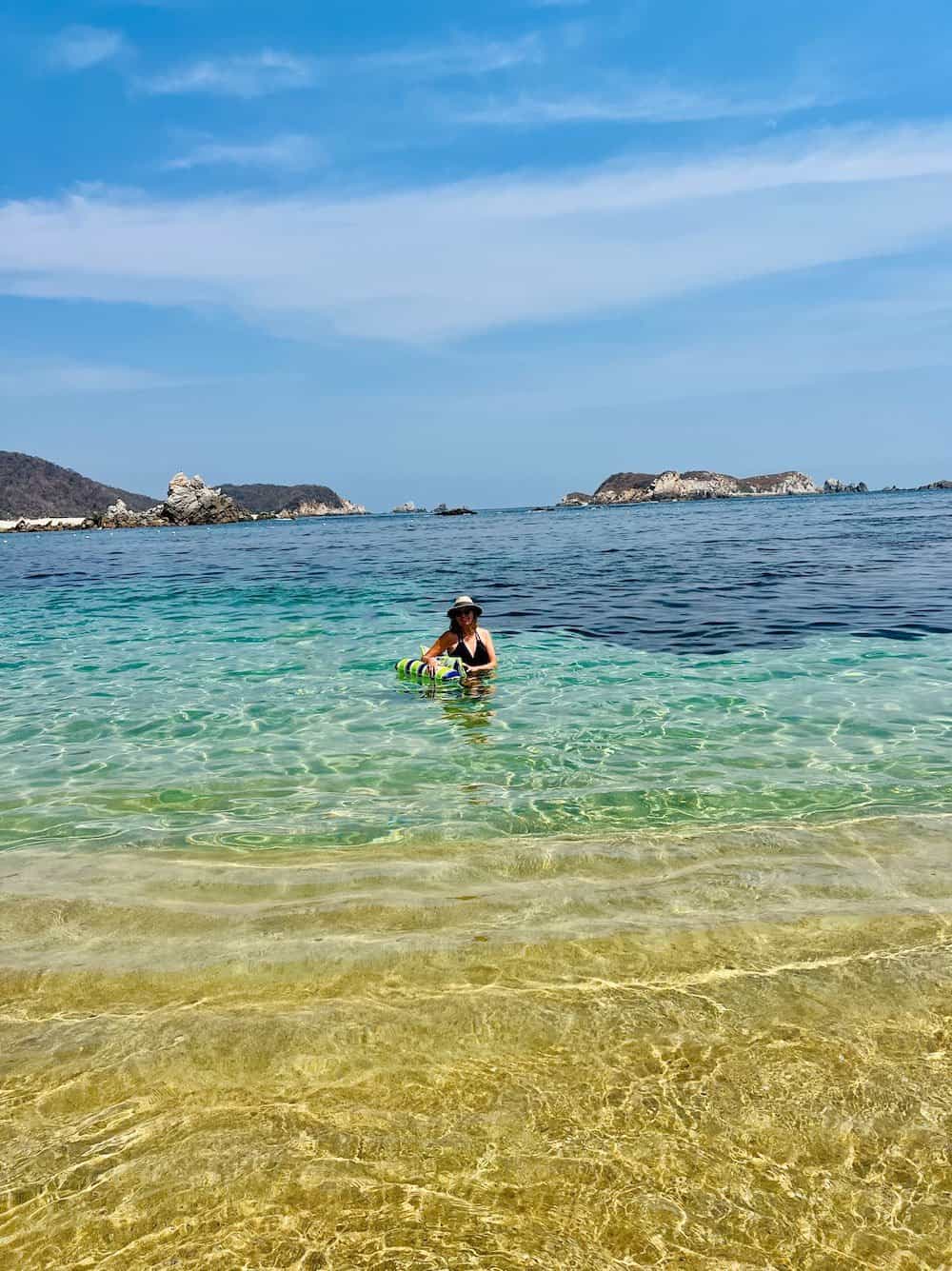 A nice beach at Bahia San Agustin in Huatulco, Mexico. 