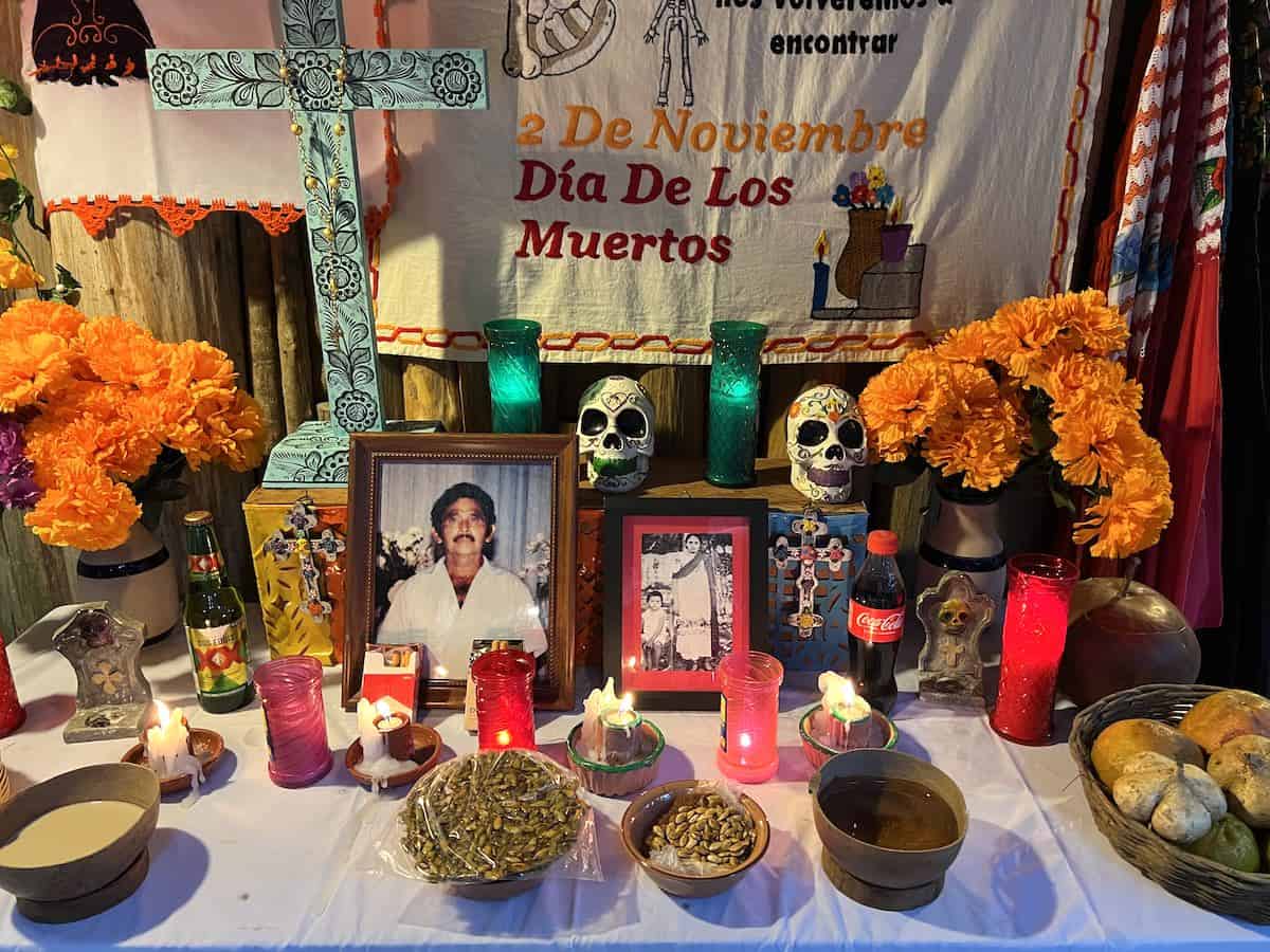 Altar at Xcaret Park Dia de los Muertos. 