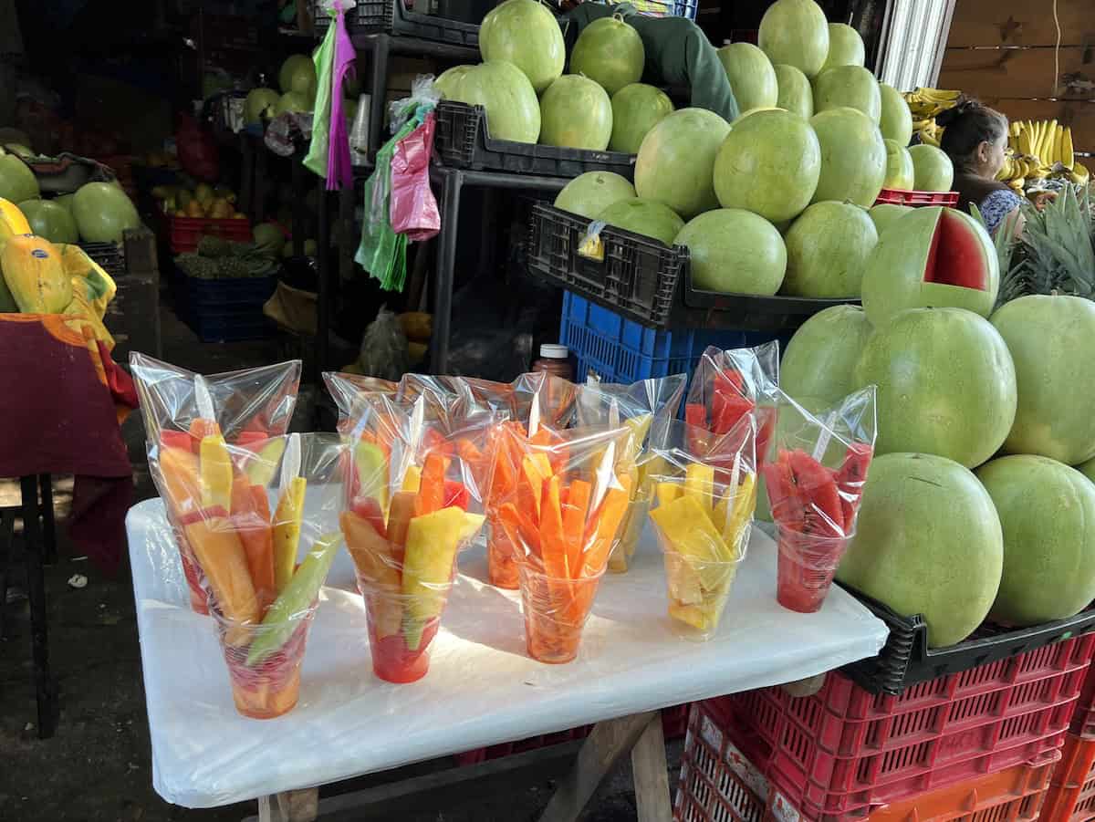 Fruit in a market in Antigua.  
